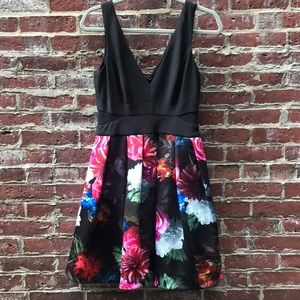 Special Occassion Dress with Mesh Cutouts